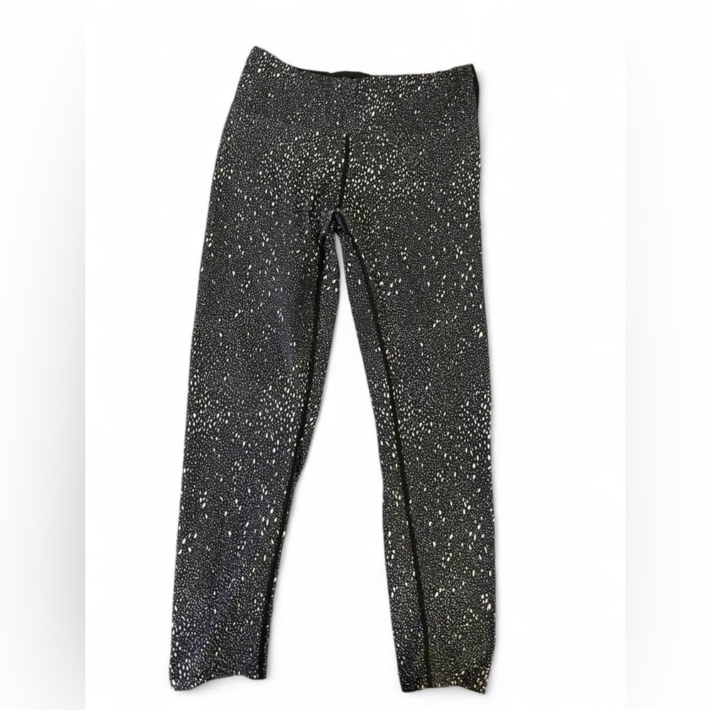 Oiselle gray and white speckled leggings women’s size large